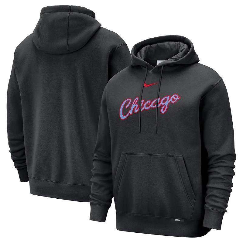 Men's Nike  Black Chicago Bulls 2025/26 City Edition Essential Remix Club Hoodie