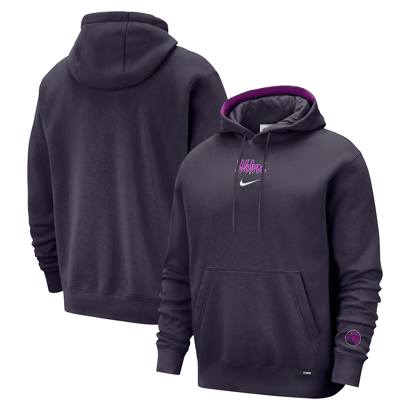 Men's Nike  Purple Minnesota Timberwolves 2025/26 City Edition Courtside Remix Premium Hoodie