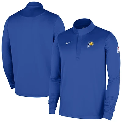 Men's Nike Blue Indiana Pacers 2025/26 City Edition Remix Authentic Coaches Dri-FIT Half-Zip Top
