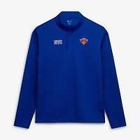 Men's Nike  Blue New York Knicks 2025/26 City Edition Remix Authentic Coaches Dri-FIT Half-Zip Top