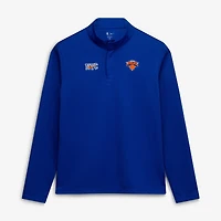 Men's Nike  Blue New York Knicks 2025/26 City Edition Remix Authentic Coaches Dri-FIT Half-Zip Top