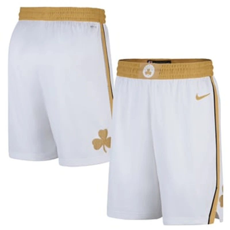 Men's Nike White Boston Celtics 2025/26 City Edition Remix Dri-FIT Swingman Shorts