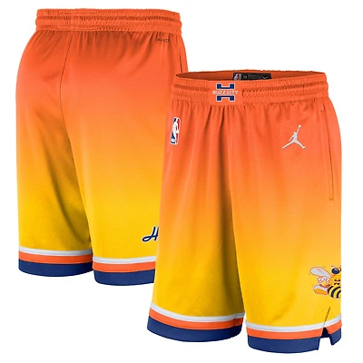 Men's Jordan Brand  Orange Charlotte Hornets 2025/26 City Edition Remix Dri-FIT Swingman Shorts