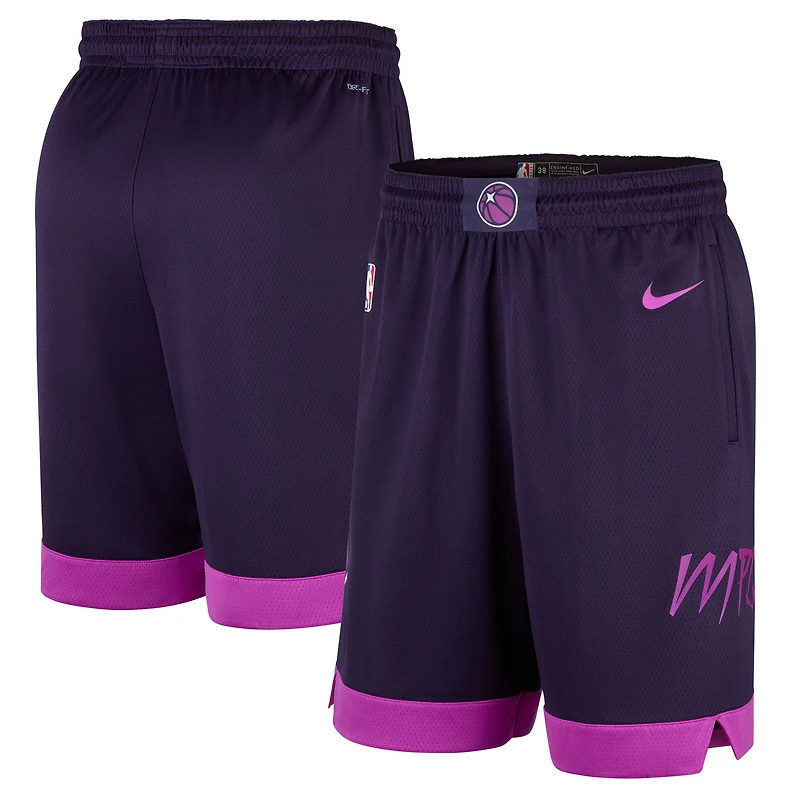 Men's Nike Purple Minnesota Timberwolves 2025/26 City Edition Remix Dri-FIT Swingman Shorts
