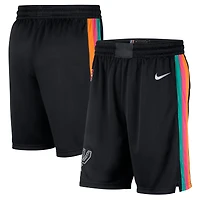 Men's Nike  Black San Antonio Spurs 2025/26 City Edition Remix Dri-FIT Swingman Shorts