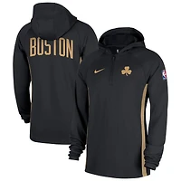 Men's Nike  Black Boston Celtics 2025/26 City Edition Remix Authentic On-Court Quarter-Zip Dri-FIT Hooded Jacket