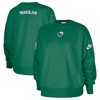 Women's Nike Green Dallas Mavericks Classic Edition Hardwood Classics Premium Phoenix Fleece Sweatshirt