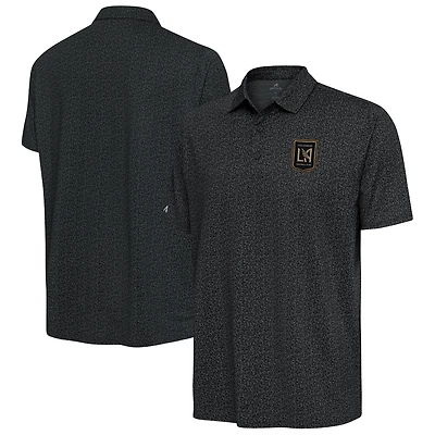 Men's Antigua Pewter LAFC Blooming Polo