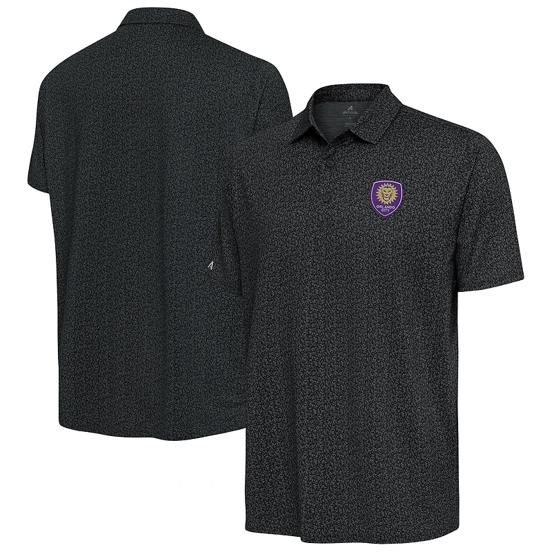 Men's Antigua Pewter Orlando City SC Blooming Polo