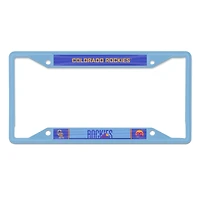 WinCraft Colorado Rockies 2025 City Connect Laser Cut Metal License Plate Frame