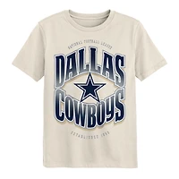 Youth Outerstuff Cream Dallas Cowboys Huddle T-Shirt