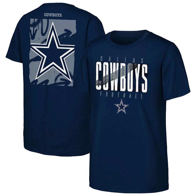 Youth Outerstuff Navy Dallas Cowboys Posterize T-Shirt