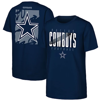 Youth Outerstuff Navy Dallas Cowboys Posterize T-Shirt