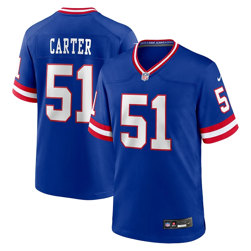 Men's Nike Abdul Carter Royal New York Giants First Round Pick 2nd Alternate Game Jersey