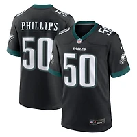Men's Nike Jaelan Phillips  Black Philadelphia Eagles Alternate  Game Jersey