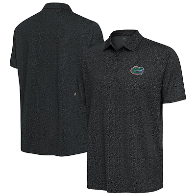 Men's Antigua Pewter Florida Gators Blooming Polo