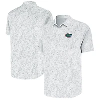 Men's Antigua White Florida Gators Lush Button-Up Shirt