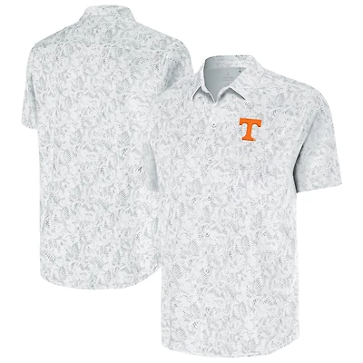 Men's Antigua White Tennessee Volunteers Lush Button-Up Shirt