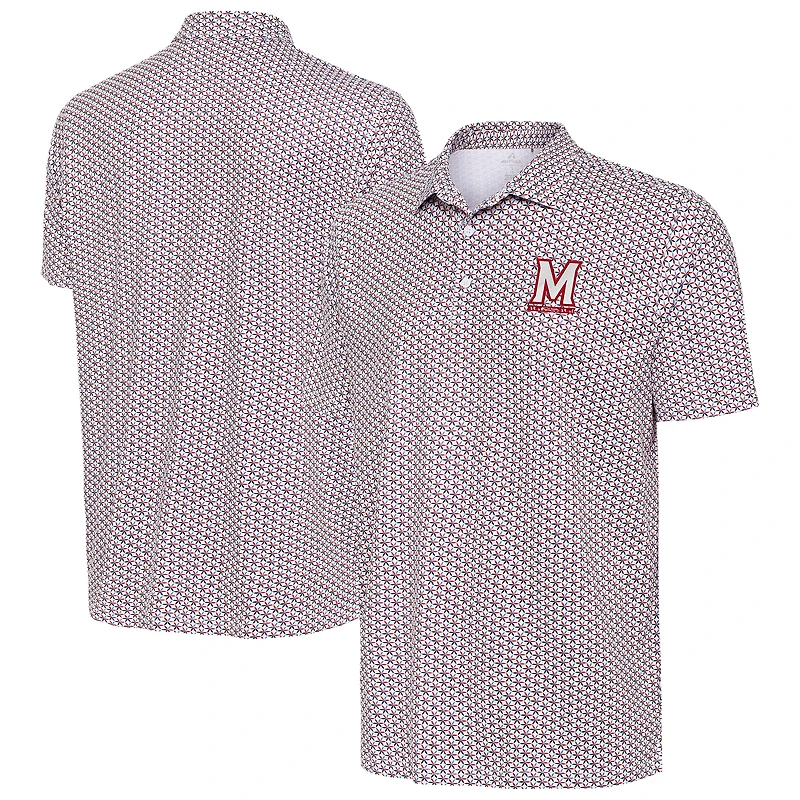Men's Antigua White Maryland Terrapins Star Polo