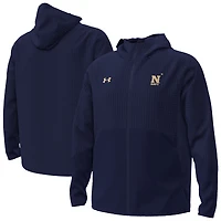 Men's Under Armour Navy Midshipmen Unstoppable Raglan Full-Zip Jacket