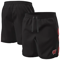 Men's Under Armour  Black Wisconsin Badgers Woven Shorts