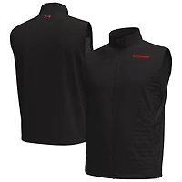 Men's Under Armour  Black Wisconsin Badgers Drive Pro Storm Full-Zip Vest