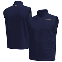 Men's Under Armour  Navy Notre Dame Fighting Irish Drive Pro Storm Full-Zip Vest