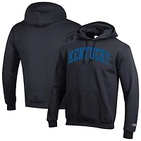 Men's Champion  Black Kentucky Wildcats Basic Arch Fleece Pullover Hoodie