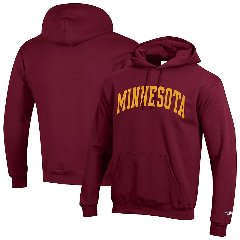 Men's Champion  Maroon Minnesota Golden Gophers Basic Arch Fleece Pullover Hoodie