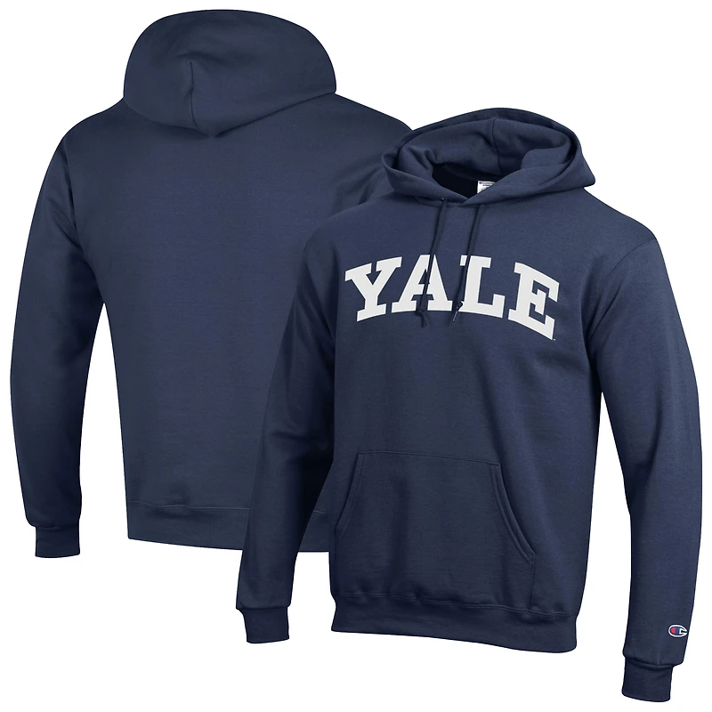 Men's Champion  Navy Yale Bulldogs Basic Arch Fleece Pullover Hoodie