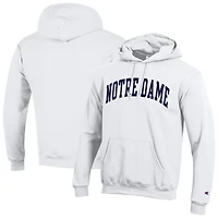 Men's Champion  White Notre Dame Fighting Irish Basic Arch Fleece Pullover Hoodie
