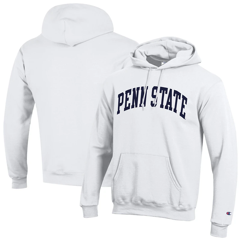 Men's Champion  White Penn State Nittany Lions Basic Arch Fleece Pullover Hoodie
