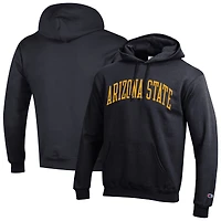 Men's Champion  Black Arizona State Sun Devils Basic Arch Fleece Pullover Hoodie