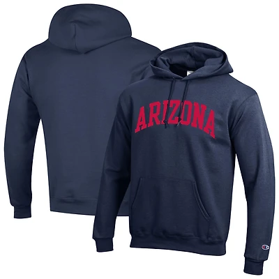 Men's Champion  Navy Arizona Wildcats Basic Arch Fleece Pullover Hoodie