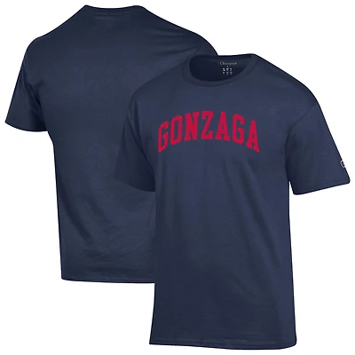 Men's Champion  Navy Gonzaga Bulldogs Basic Arch T-Shirt