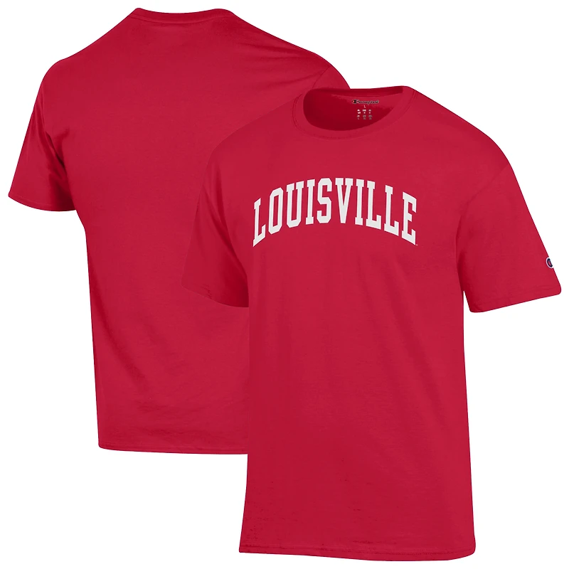 Men's Champion Louisville Cardinals Basic Arch T-Shirt