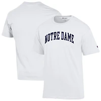Men's Champion  White Notre Dame Fighting Irish Basic Arch T-Shirt