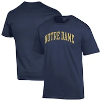 Men's Champion  Navy Notre Dame Fighting Irish Basic Arch T-Shirt