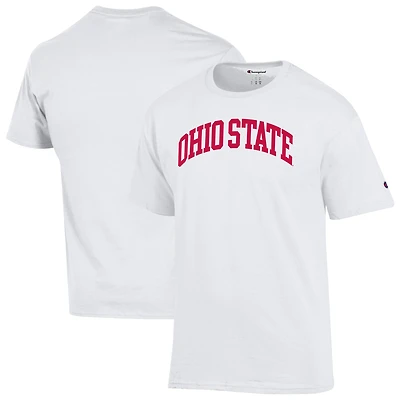 Men's Champion  White Ohio State Buckeyes Basic Arch T-Shirt