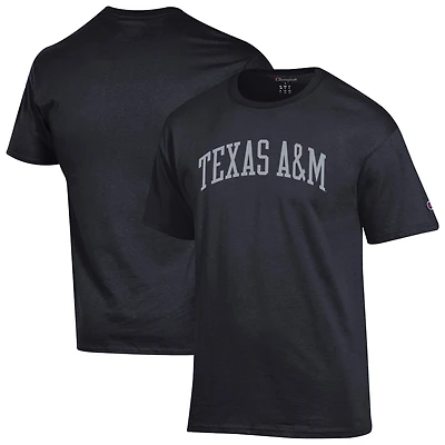 Men's Champion  Black Texas A&M Aggies Basic Arch T-Shirt