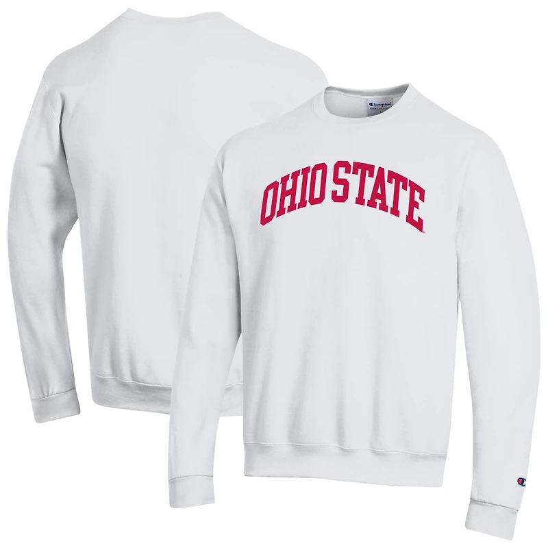 Men's Champion Ohio State Buckeyes Basic Arch Fleece Pullover Sweatshirt