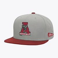 Men's Mitchell & Ness  Gray/Crimson Alabama Crimson Tide Plaid OG Snapback Hat