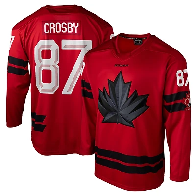 Men's Bauer Hockey Sidney Crosby Red Hockey Canada 2026 Semi Pro Jersey