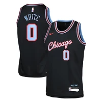 Youth Nike Coby White Black Chicago Bulls 2025/26 City Edition Swingman Jersey