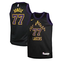 Youth Nike Luka Dončić Black Los Angeles Lakers 2025/26 City Edition Swingman Jersey
