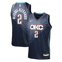 Youth Nike Shai Gilgeous-Alexander Navy Oklahoma City Thunder 2025/26 City Edition Swingman Jersey