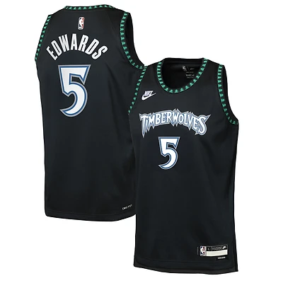Youth Nike Anthony Edwards Black Minnesota Timberwolves Swingman Jersey - Classic Edition