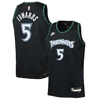 Youth Nike Anthony Edwards Black Minnesota Timberwolves Swingman Jersey - Classic Edition