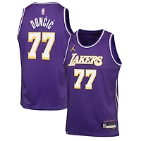 Youth Jordan Brand Luka Dončić Purple Los Angeles Lakers Swingman Jersey - Statement Edition