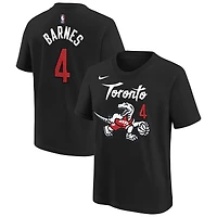 Youth Nike Scottie Barnes Black Toronto Raptors 2025/26 City Edition Name & Number T-Shirt